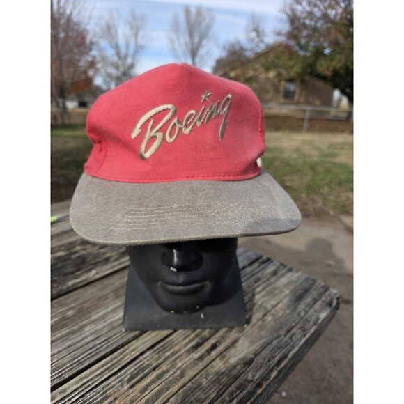 Vintage Boeing Hat Embroidered Adjustable Snapback Hat Cap Pink